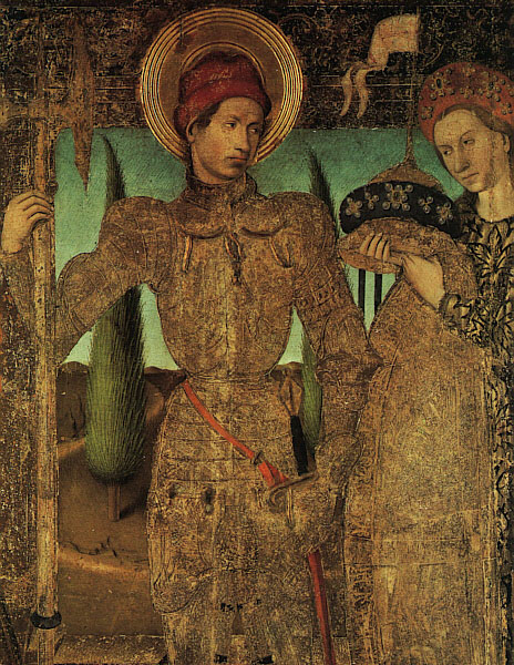 Triptych of Saint George (detail) af